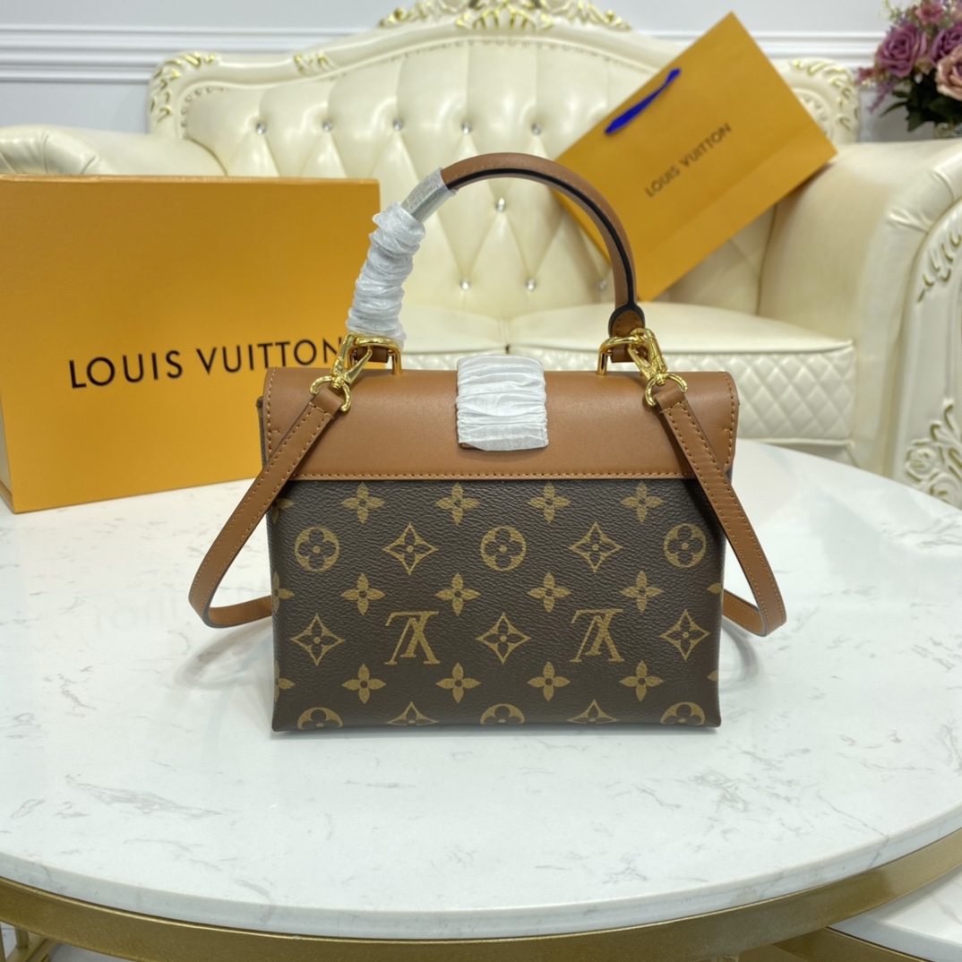 Louis Vuitton LOCKY BB Epi Leather Shoudler Bag M44654 Caramel Brown